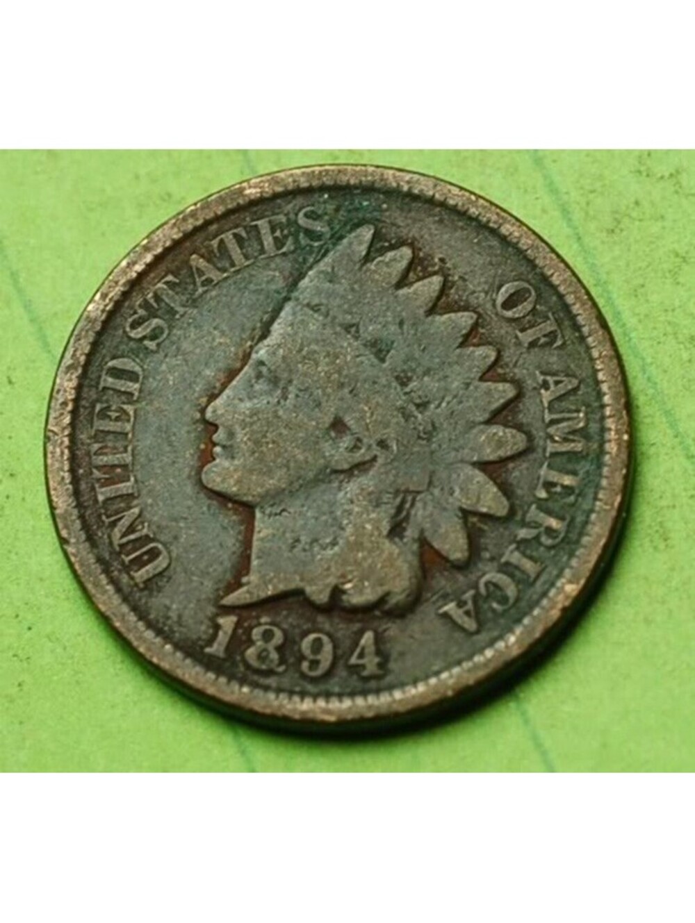 X438 1894 Indian Head Cent Penny 1c - Check Out Our Store old coin